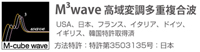 <span>エムキューブ波 M³ WAVE</span>